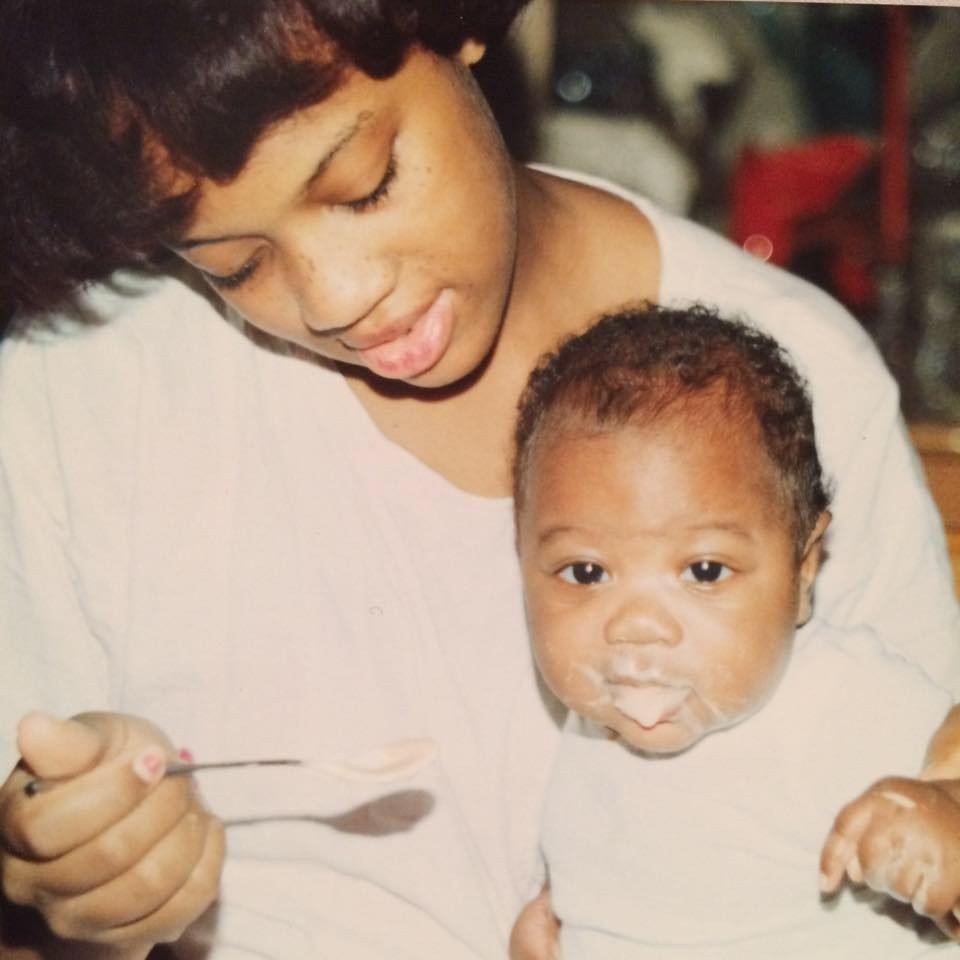 Historic photograph of a mother with her child